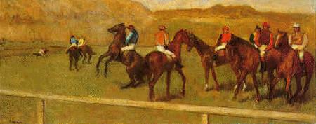 Edgar Degas Chevaux de Courses oil painting picture
